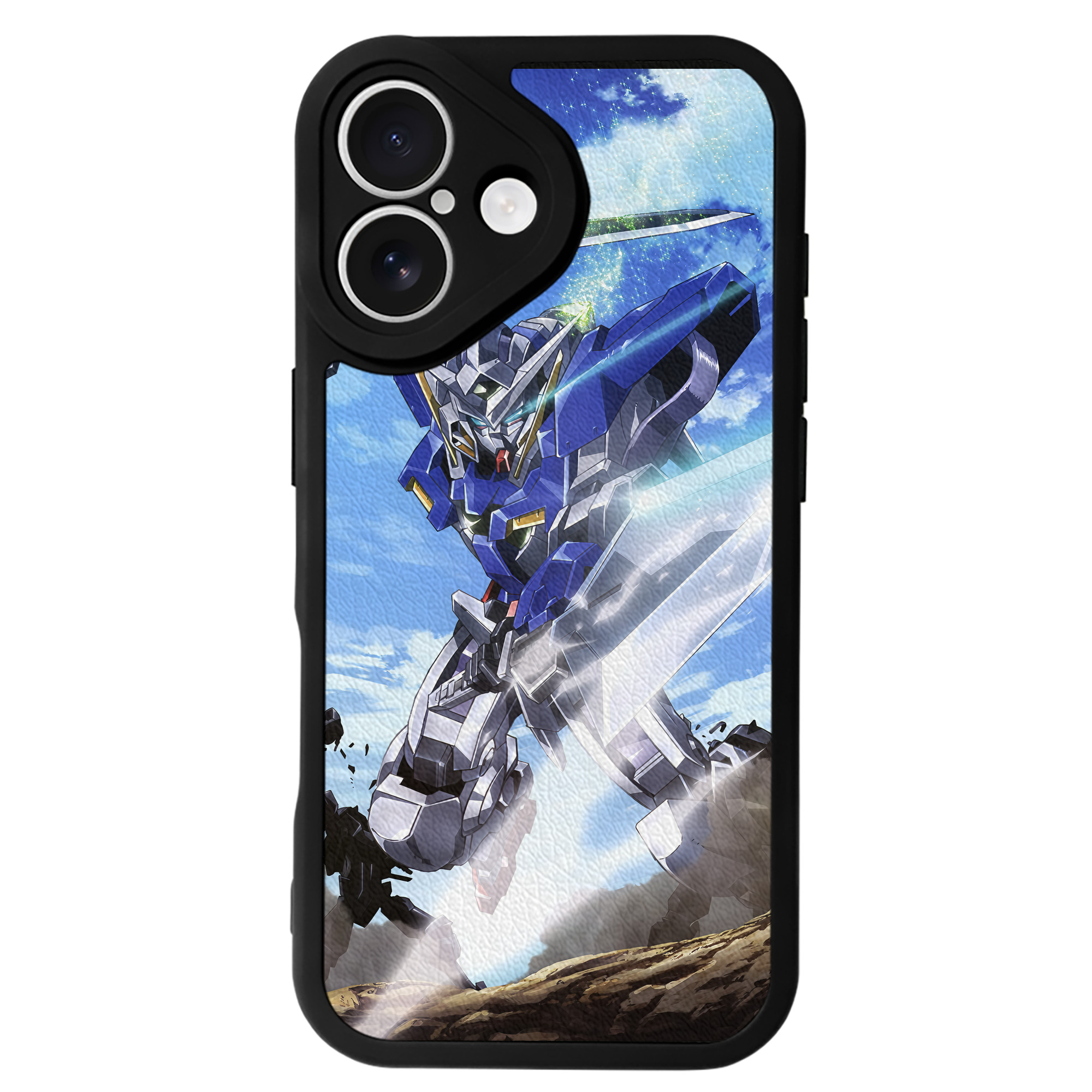 （画像用） 機動戦士ガンダム Mobile Suit Gundam 【iPhone 16シリーズ対応】シリコンスマホケース（レザー調） 材質：シリコン